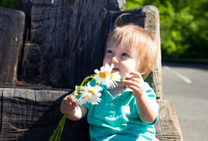 zajęcia z języka angielskiego dziecko kwiaty